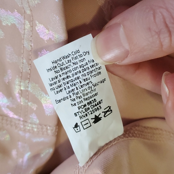 Beyond Yoga Pink Iridescent Crop Top - Picture 10 of 11